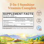 Vitalitown Vitamin D3 and K2 softgels supplement facts label close-up
