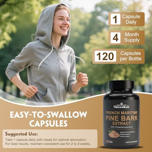 NATUREBULK French Maritime Pine Bark Extract lifestyle and product packaging