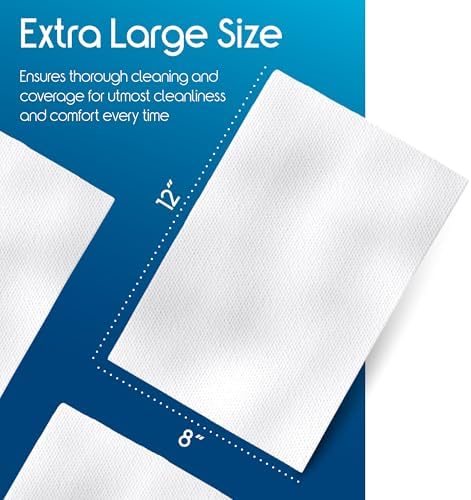Hypoallergenic adult wipes enriched with soothing aloe vera and vitamin E