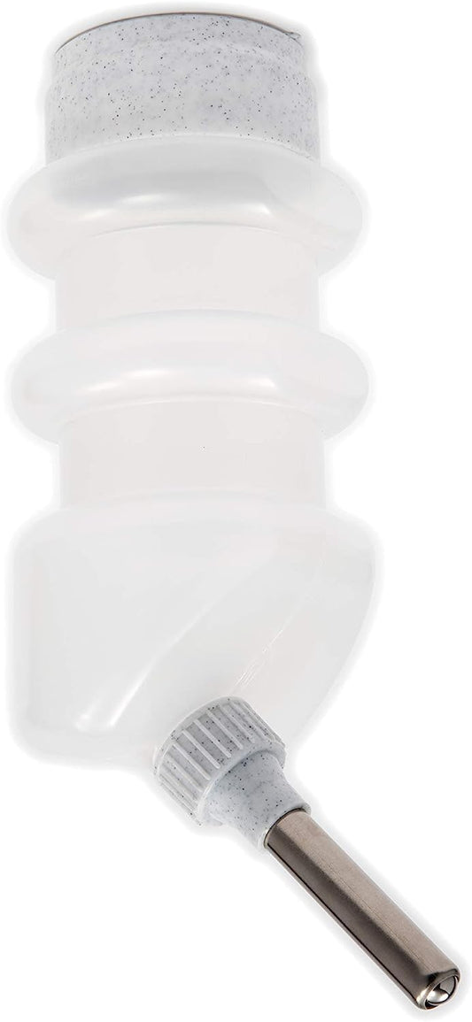 No drip dog hydration dispenser with stainless steel valve tip.