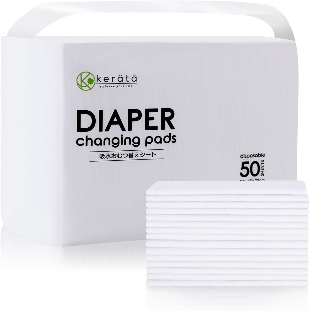 Kerata disposable changing pads front view product packaging