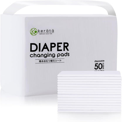 Kerätä disposable baby changing pads 50 pack front view