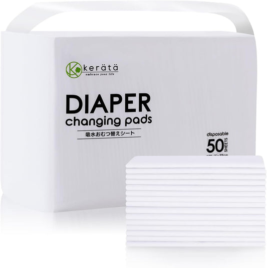 Kerätä disposable baby changing pads 50 pack front view
