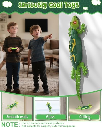 Athleria RC lizard toy with remote control and USB charger