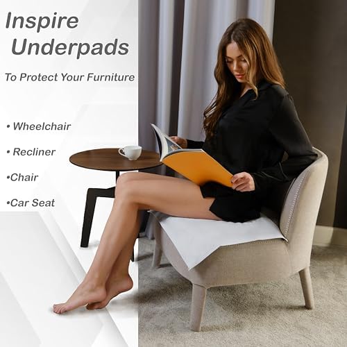 Folded green Inspire reusable waterproof mattress chux pads