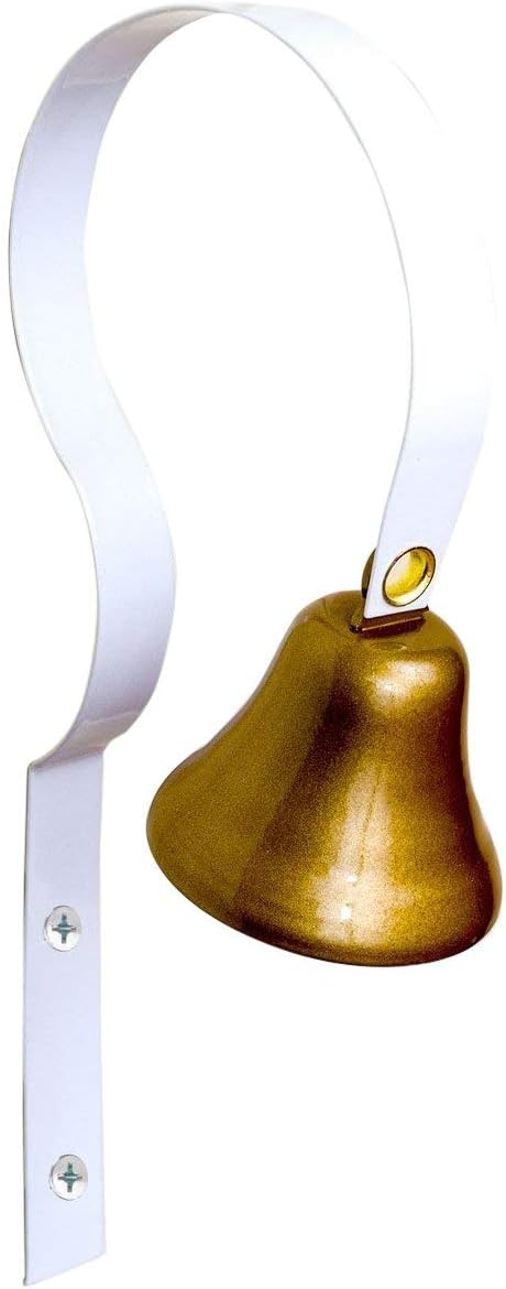 BarkOutfitters GoGo Bell dog potty training doorbell white front view