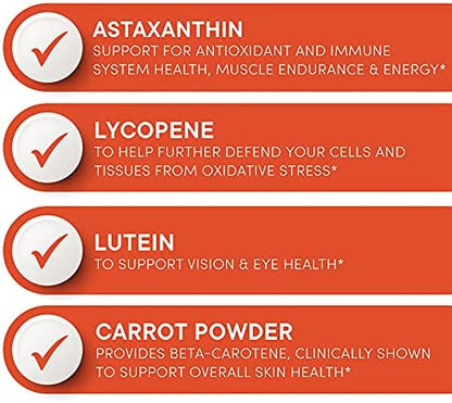 Purity Products AstaFX Plus daily antioxidant formula bottle side view detailing usage