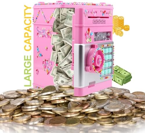 Ranphykx digital code lock piggy bank showing open safe door