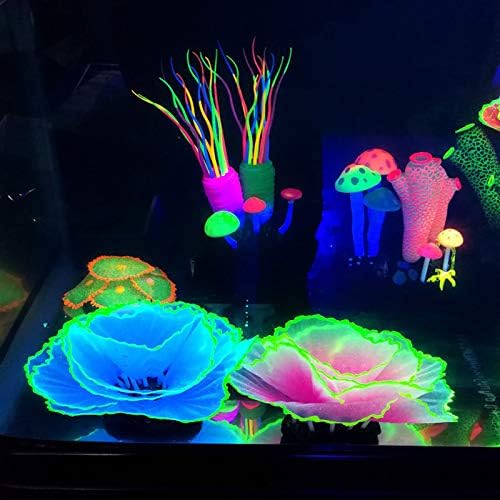 Detailed view of the stable base of the Besimple resin fish tank plant ornament.