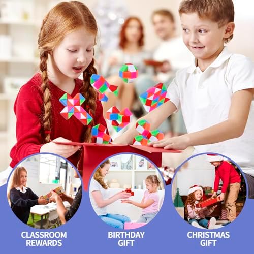 Assorted colors of Lendod mini snake cube party favors