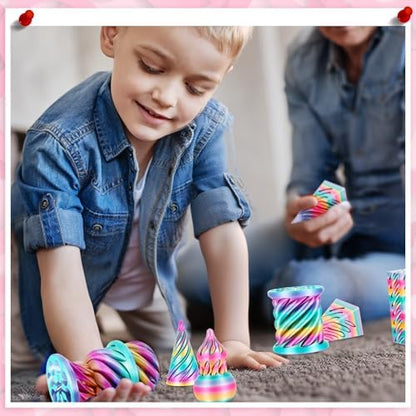 Five piece premium geometric sensory toy collection for birthday gifting