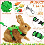 Close-up of the soft fabric and cute fruit ornament on the ferret harness