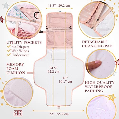 Royal Rusu portable changing pad with memory foam cushion detail