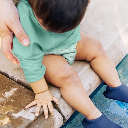 Green Sprouts reusable swim diaper side profile for toddlers