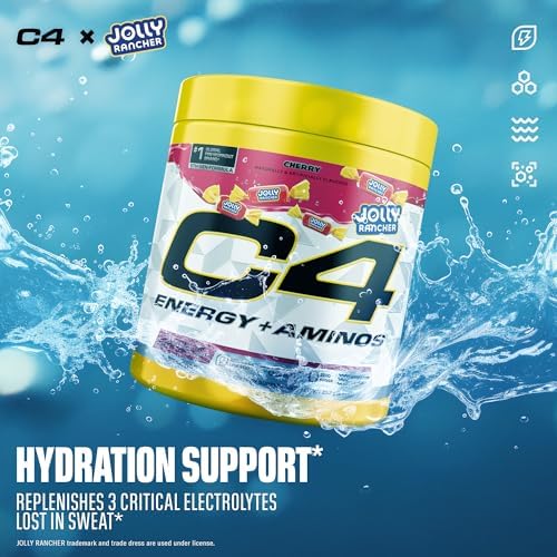 Cellucor C4 Energy Plus Aminos Powder scoop size and serving demonstration