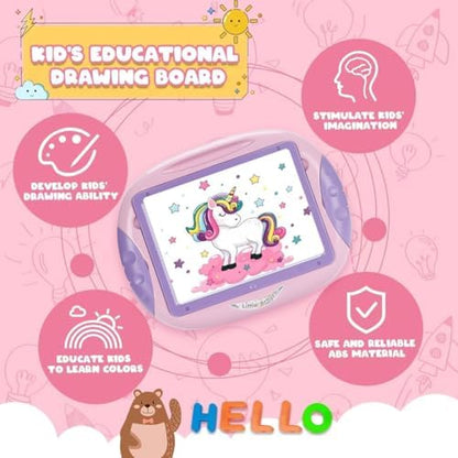 Educational drawing table set for toddler girls