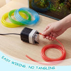 Nuanchu saltwater aquarium reservoir container accessory kit with color coded tubes