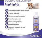 Pet King Brands Zymox Enzymatic Shampoo side profile of container