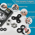 Six piece fidget sensory toy set for stress relief