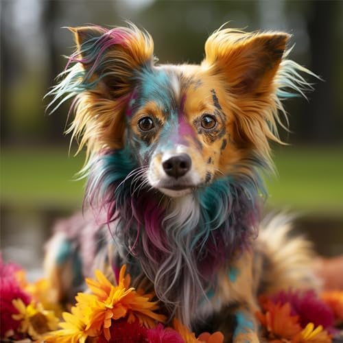Non-toxic pet fur markers for creative grooming
