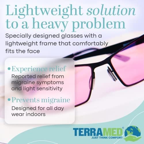 Unisex Terramed Sparrow migraine relief glasses indoor setting