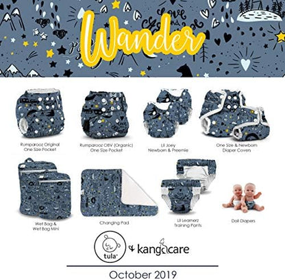 Wander print pattern on Kanga Care reusable diaper cover
