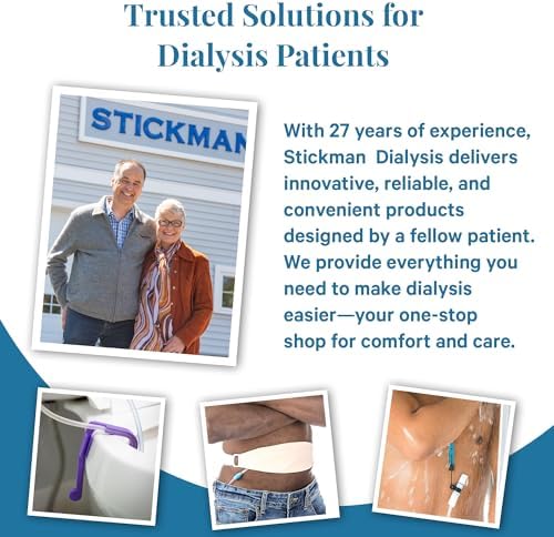 Packaging view of the imported Stickman Tuck-Away small black peritoneal dialysis protective accessory.