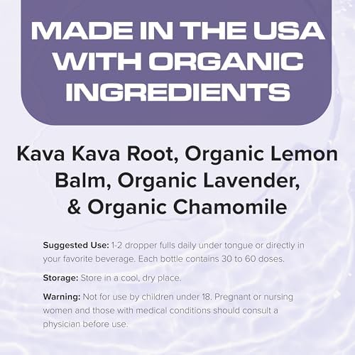 DropRx Calm two fluid ounces purple dropper bottle for stress relief