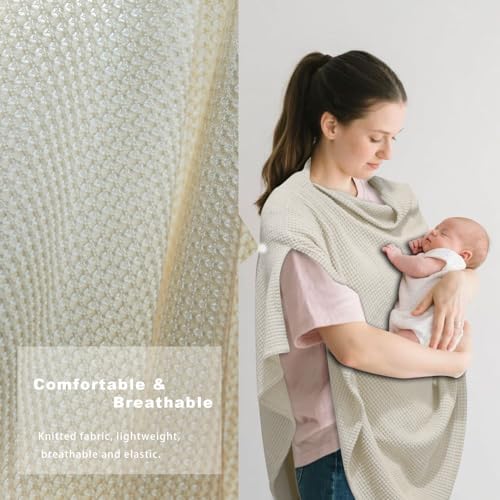 Bewdio nursing cover used as breathable stroller shield