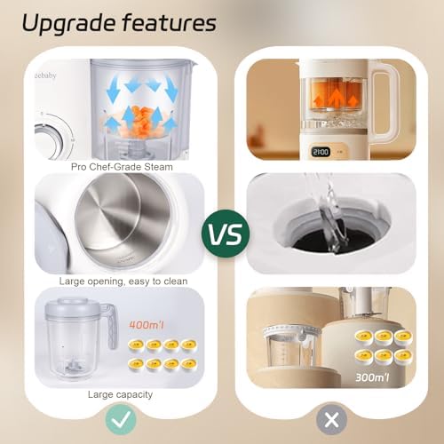 Freebaby non toxic baby food mill showcasing its durable components under running tap water for cleaning.