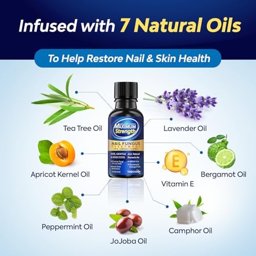 Tobcharm nail fungus treatment for thick discolored nails and athlete's foot