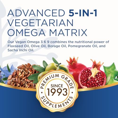 Purity Products vegan omega bottle with plant-based ingredients