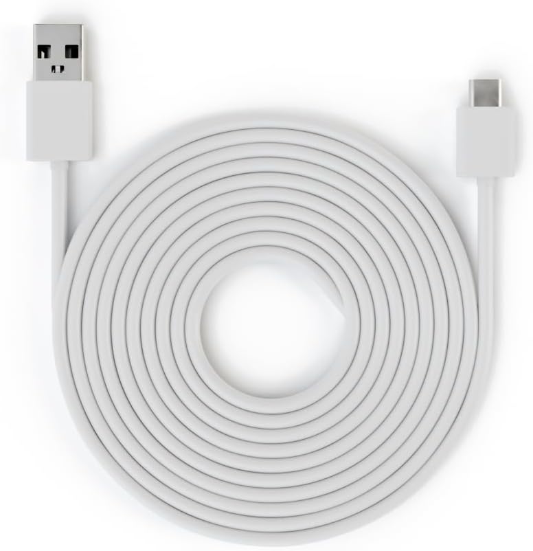 Blink three meter indoor power cable white front view