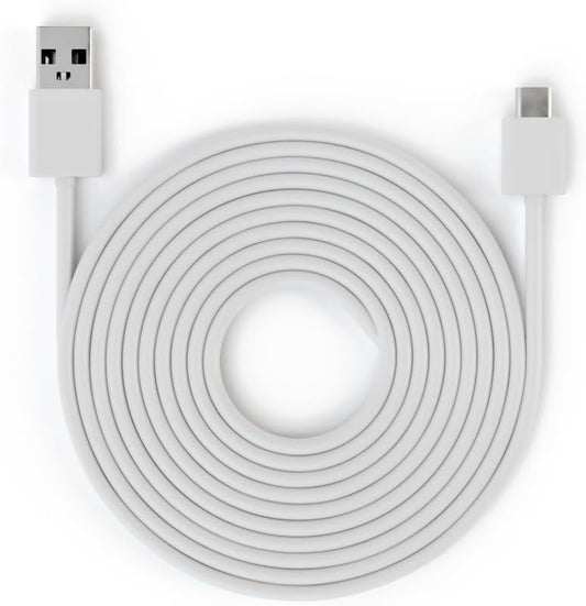 Blink three meter indoor power cable white front view