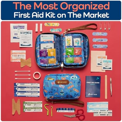 KeepGoing first aid kit size comparison inside a diaper bag
