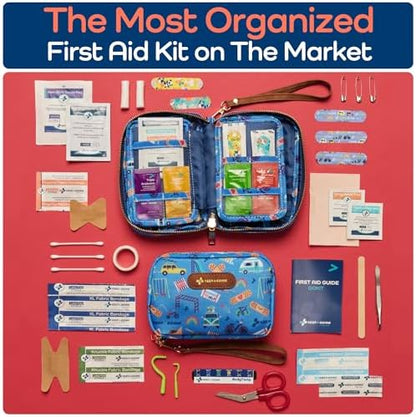 KeepGoing first aid kit size comparison inside a diaper bag