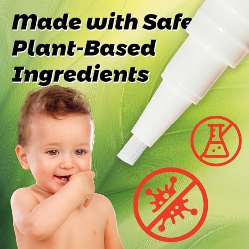 Close up of clear natural ingredient pen for healthy nail growth