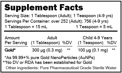 MediGOLD True Colloidal Gold BPA free plastic jug packaging