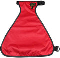 Kelendle warm pet belly vest red color front view waterproof dog apron