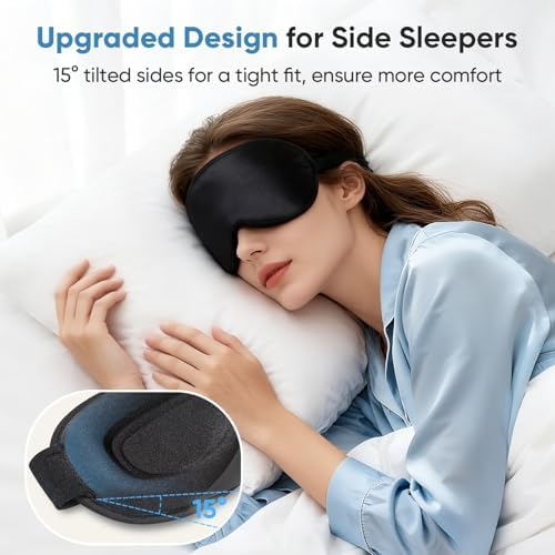 Top view of Azang weighted eye mask with soft memory foam material