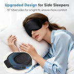 Top view of Azang weighted eye mask with soft memory foam material