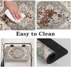 Qxwrel Bohemia Style Dog Food Mat easy to wipe clean