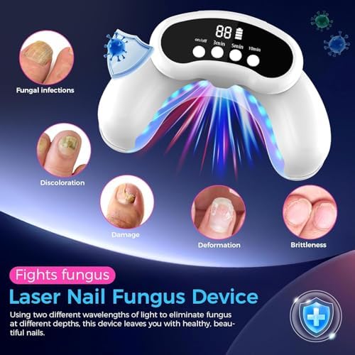 OMNIGAG portable nail cleaning device with blue and infrared light technology