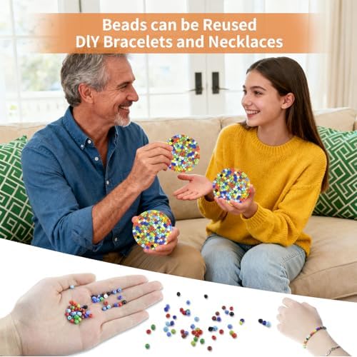 Rytopt silicone sensory picking pad kit including individual beads and bracelet stringing components.