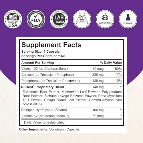 NuBest Tall 10 Plus 60 capsules bottle packaging