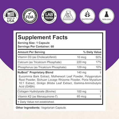 NuBest Tall 10 Plus 60 capsules bottle packaging