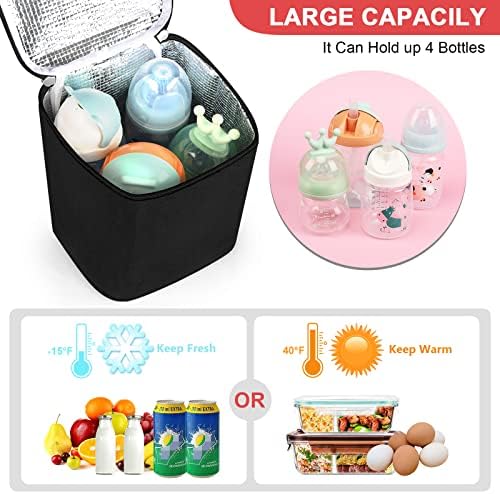 Accmor baby bottle cooler bag showing interior aluminum lining