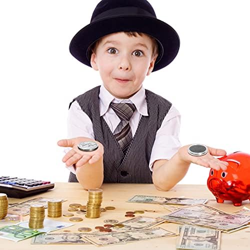 Hicarer lucky coins organized inside a black flannel bag