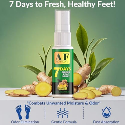 Unscented foot spray bottle showing easy application nozzle.