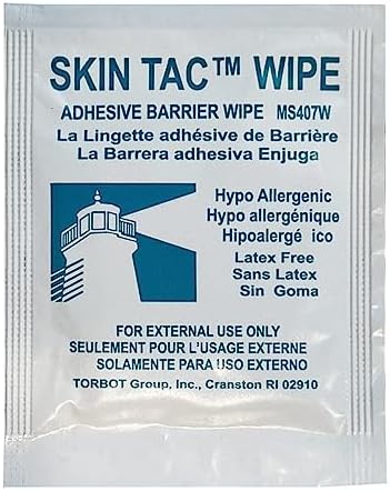 Hypoallergenic skin prep wipe for CGM and insulin pump users